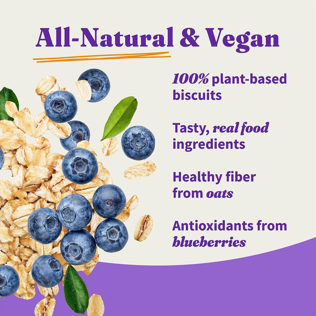 Halo Holistic Plant-Based Dog Treats, Oats & Blueberries, 8 oz