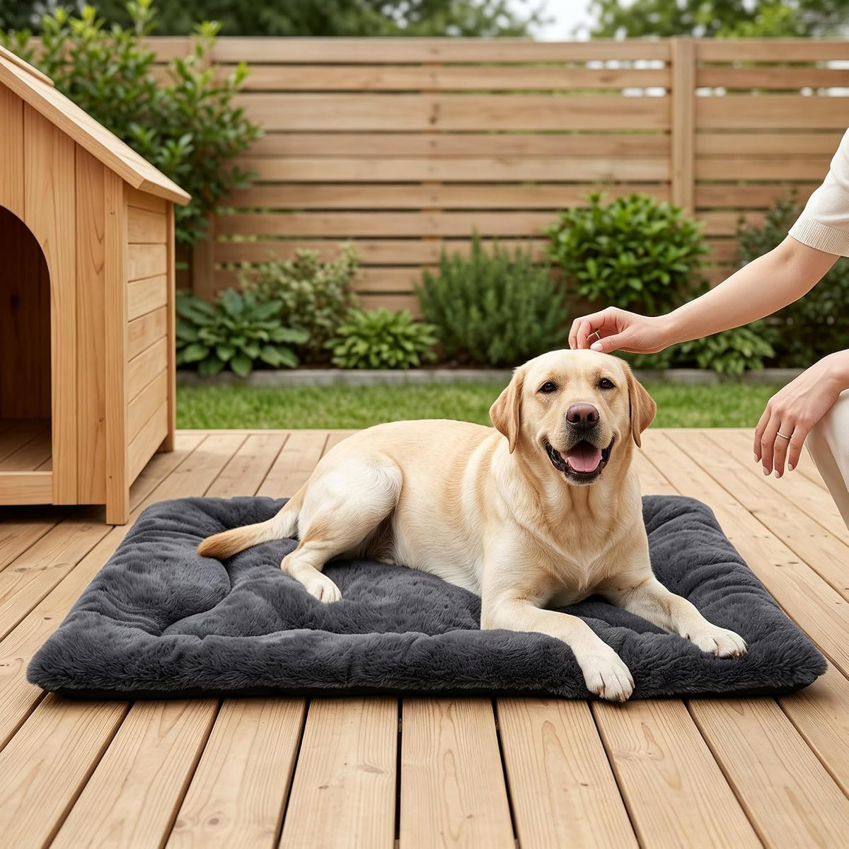 Dog Bed 42" for Metal Crate Pad,Washable Sleeping Mat for Medium/Large Pets