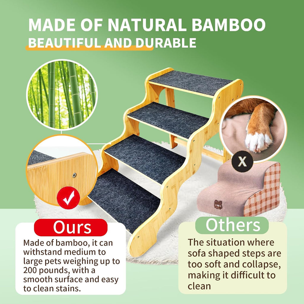 Dog Steps for Bed, 5-Step 24" High,Supports Up to 160 LB