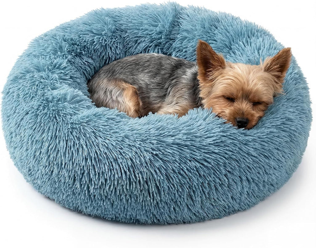 Calming Donut Small Dog Bed for Chihuahua Yorkie Maltese Shih Tzu
