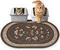 Bienbee Cat Litter Mat, 33" x 22" Dense Trapping Mesh for Litter Boxes | Litter Box Mat with PVC Mesh, Waterproof &Urineproof, Non-Slip Grip, Soft On Kitty Paws and Easy to Clean to Protect Floor