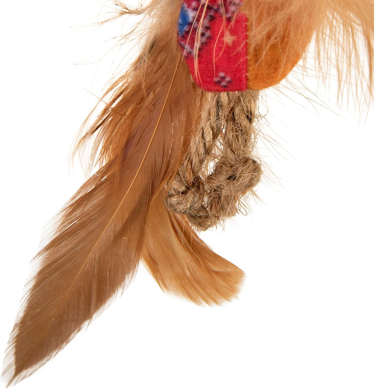 Instincts by SmartyKat 2-Pack HappyNip Love Mates Feather Birds Plush Cat Toys, Contains Catnip & Silvervine - Orange/Green, 2-Pack