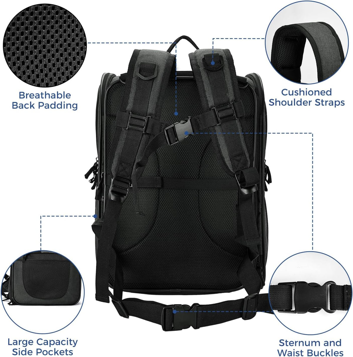 Apollo Walker Cat Backpack Carrier, Support Frame, 16 lb Weight Capacity