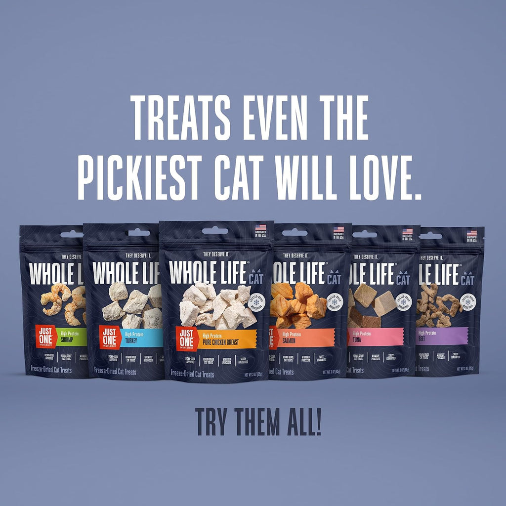 Whole Life Cat Just One Tuna Freeze Dried Cat Treats - 7.5 oz (Pack of 1)