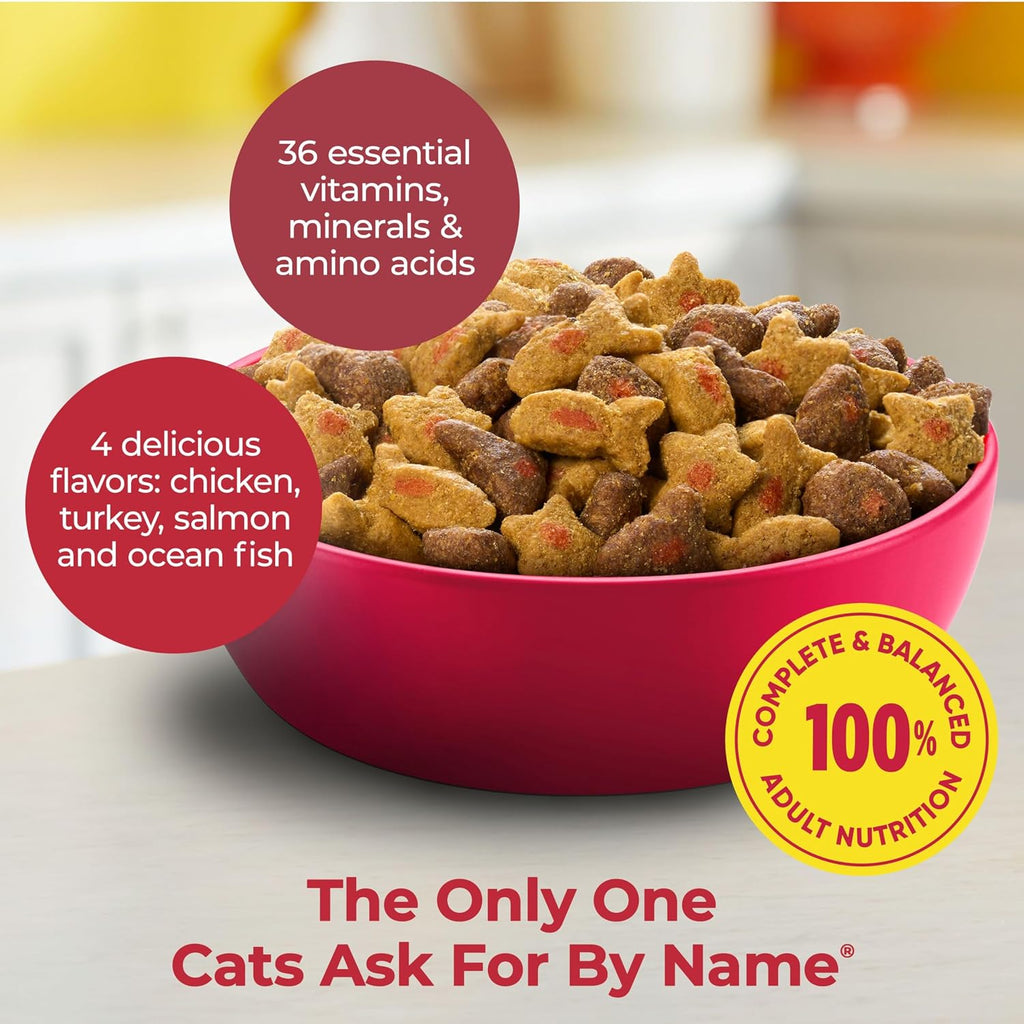 Meow Mix Hairball Control Dry Cat Food Bag, 6.3 Pound (Pack of 4)