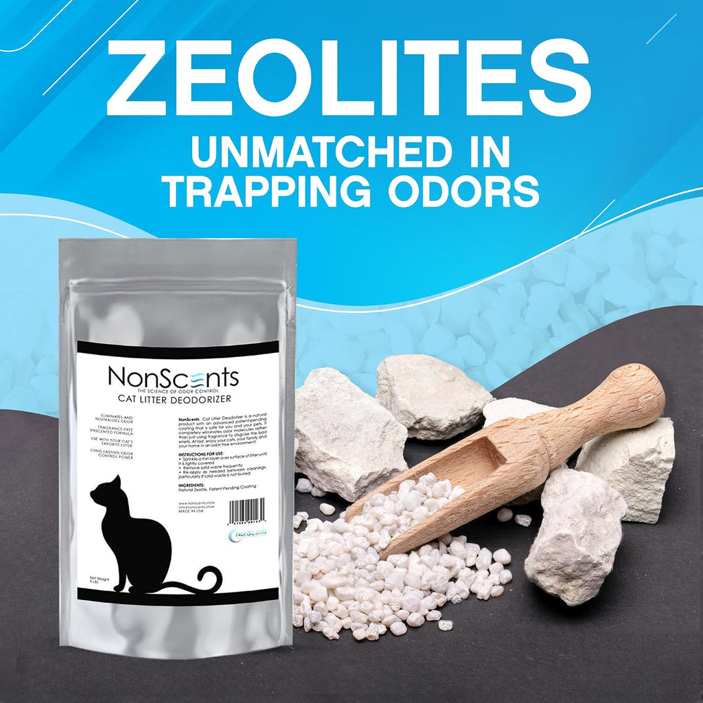 Nonscents Cat litter Deodorizer - Odor Eliminator - 8 Pound Bag