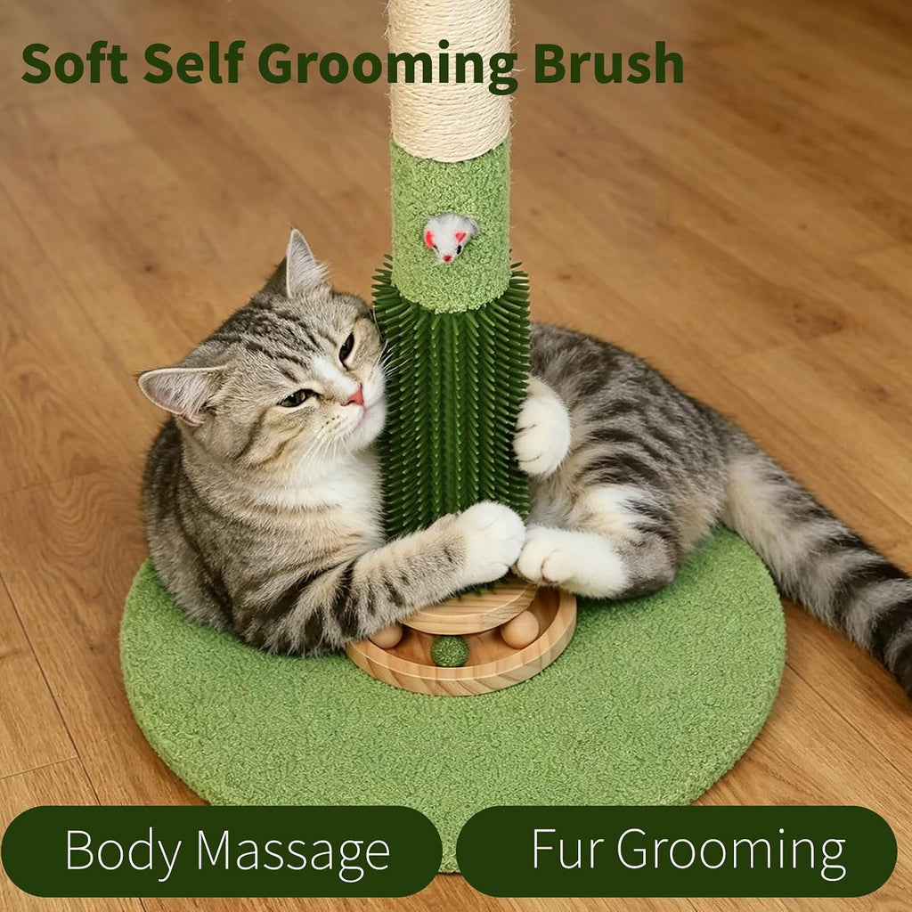 40'' Tall Sisal Cat Scratching Post,Scratcher Tree Toys for Indoor