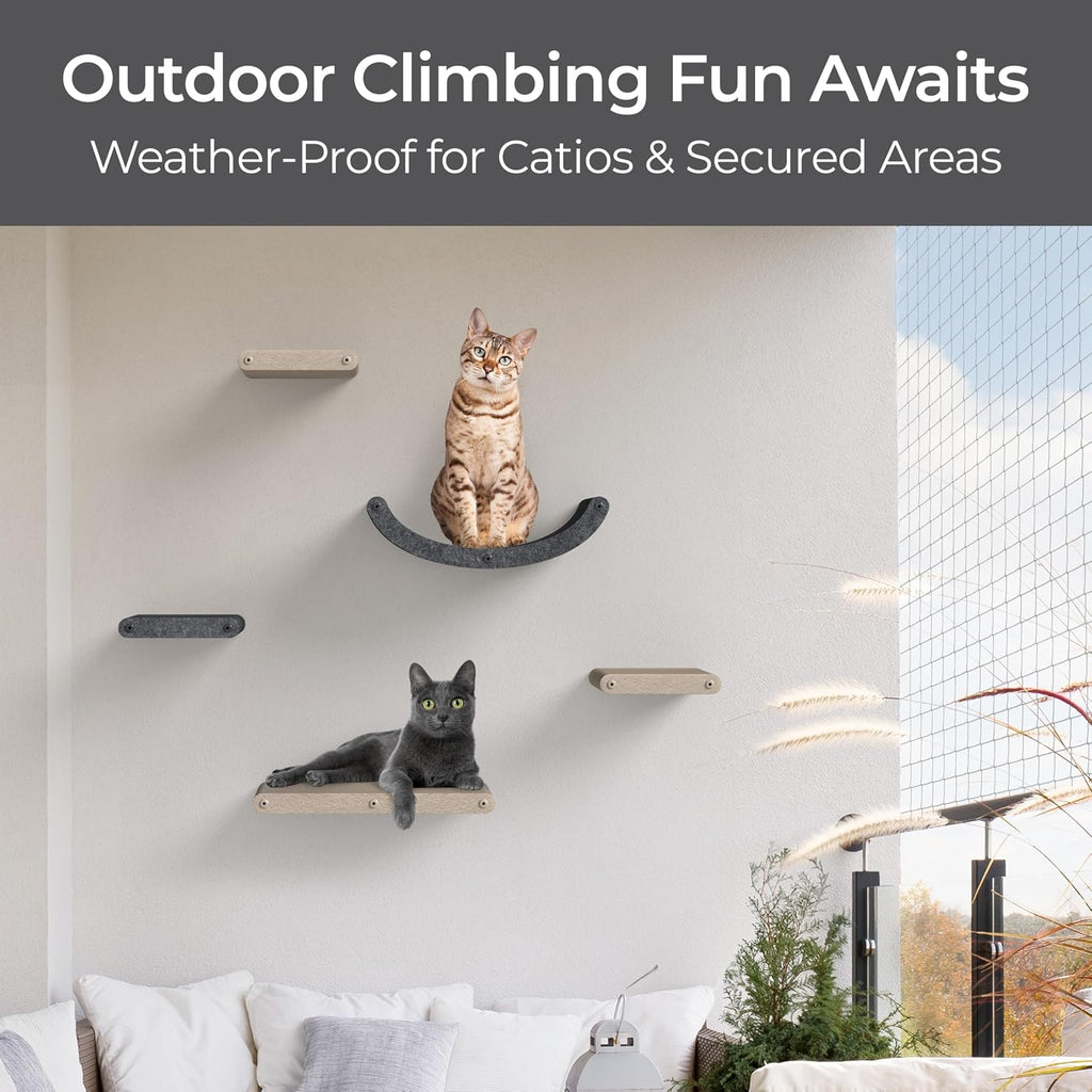 Cat Wall Shelf (Long) - Indoor & Outdoor by Pryde Pets