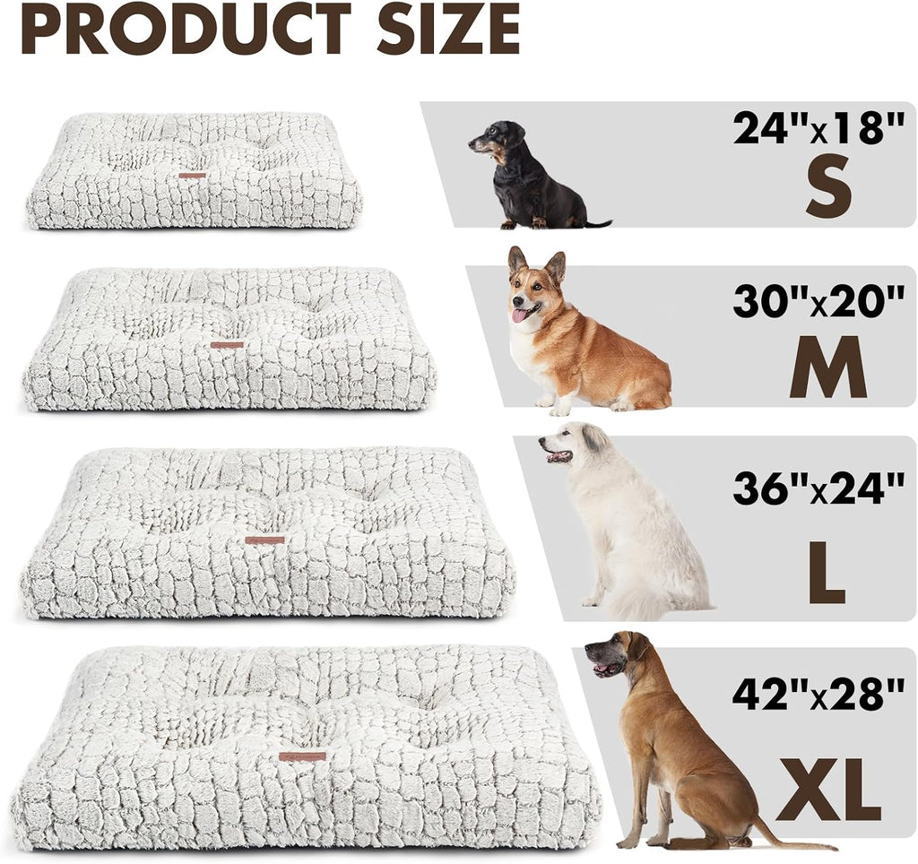 Dog Bed Crate Pad for Small Dogs 24"x18" Coffee