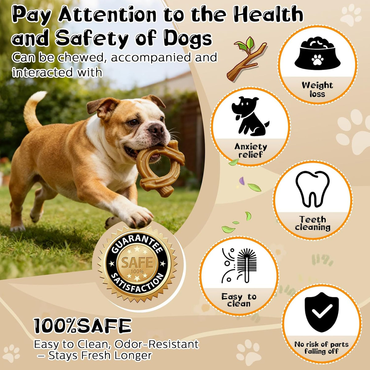 WOWBALA 2 Pack Dog Chew Toys for Aggressive Chewers,Indestructible Dog Toy for Medium Large Dogs, Chew Toys to Keep Dogs Busy,Super Chewer with Tough Nylon, Reduce Boredom & Anxiety