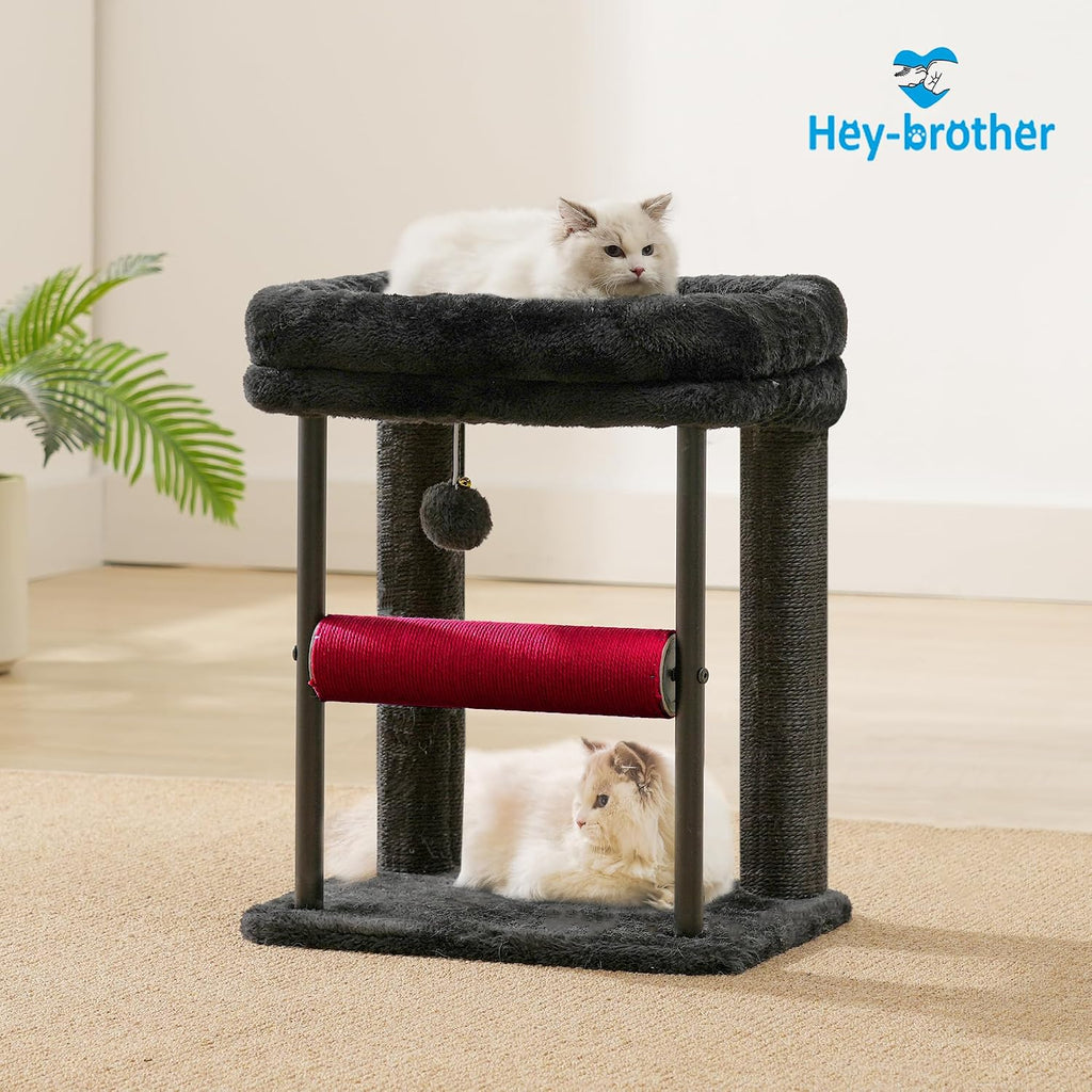 Hey-brother Cat Tree, Sturdy Tower with Sisal-Wrapped Columns, MPJ010SBR