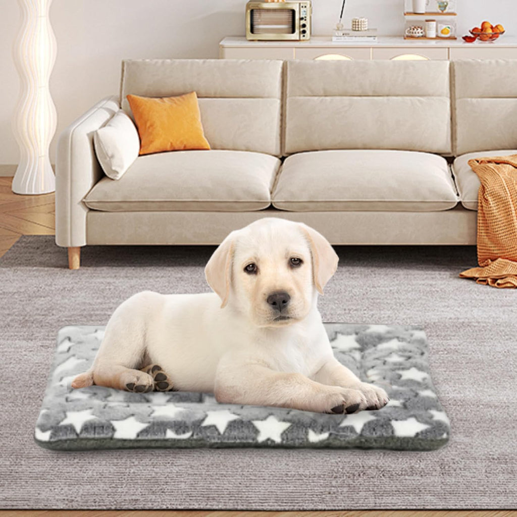 Dog Crate Pad Washable Cat Dog Pet Bed for Crate kennel puppy Mat 18in Gray