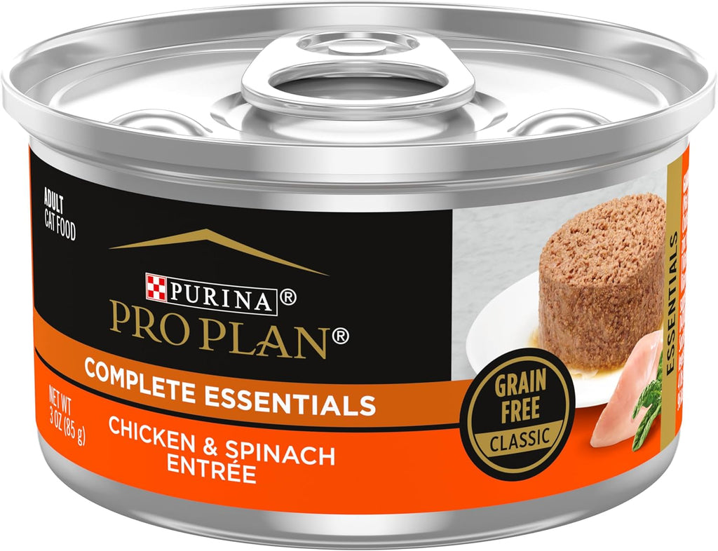 Purina Pro Plan Complete Essentials Wet Cat Food Pate, (24) 3 oz