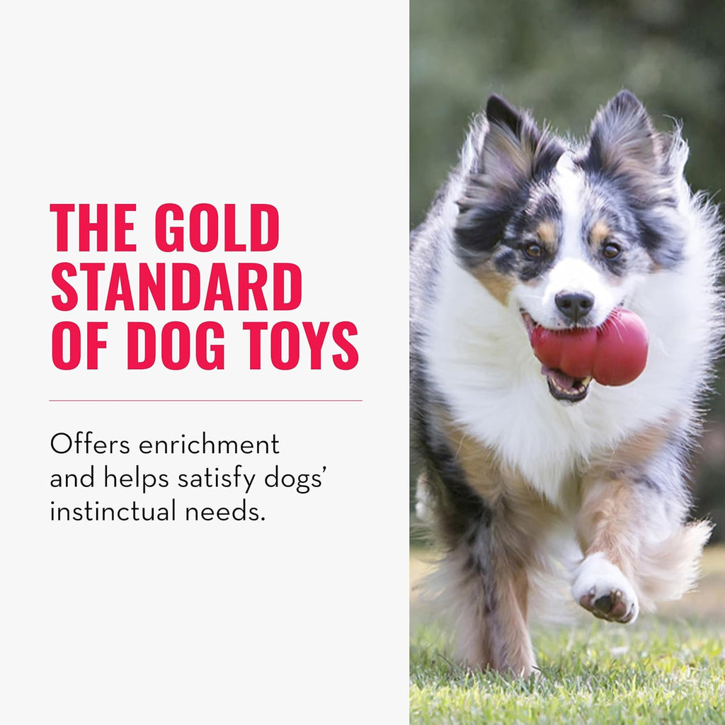 KONG Classic Stuffable Dog Toy, Natural Rubber Chew, for Extra Large Dogs | Treat-Filling Fetch & Chew Toy with Erratic Bounce, Made from KONG Durable Natural Rubber for Extended Playtime