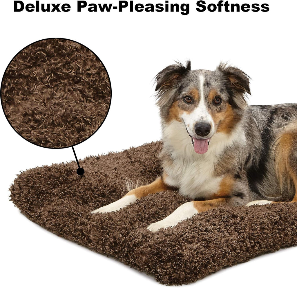 MidWest Homes for Pets XL QuietTime Deluxe Coco Chic Pet Bed, Ultra-Soft & Overstuffed, Machine Washable, Fits 48-inch Crate