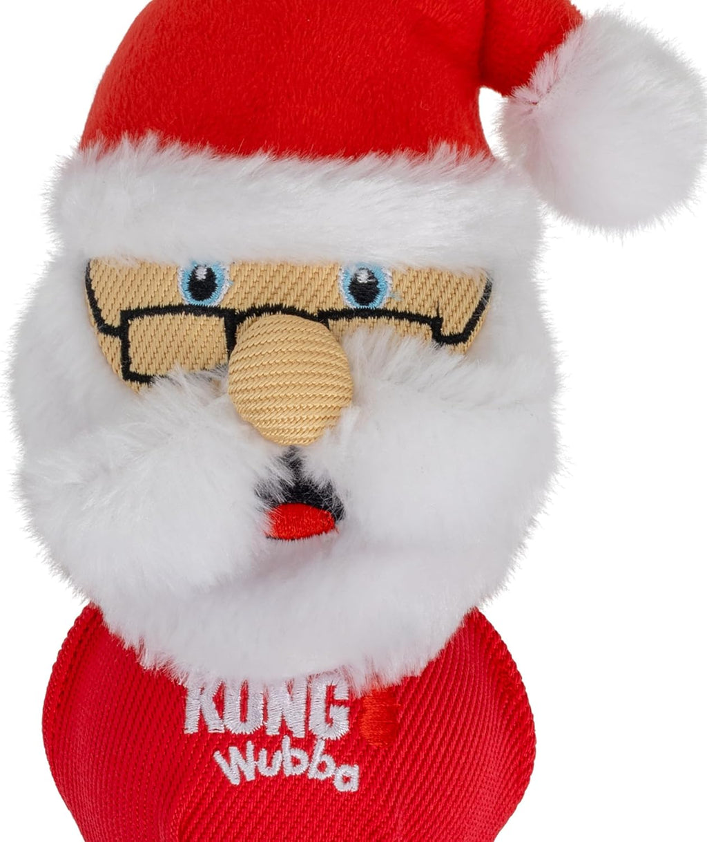 KONG Holiday Santa/Reindeer Large 2 Pack – Durable Interactive Tug & Toss Dog Toy
