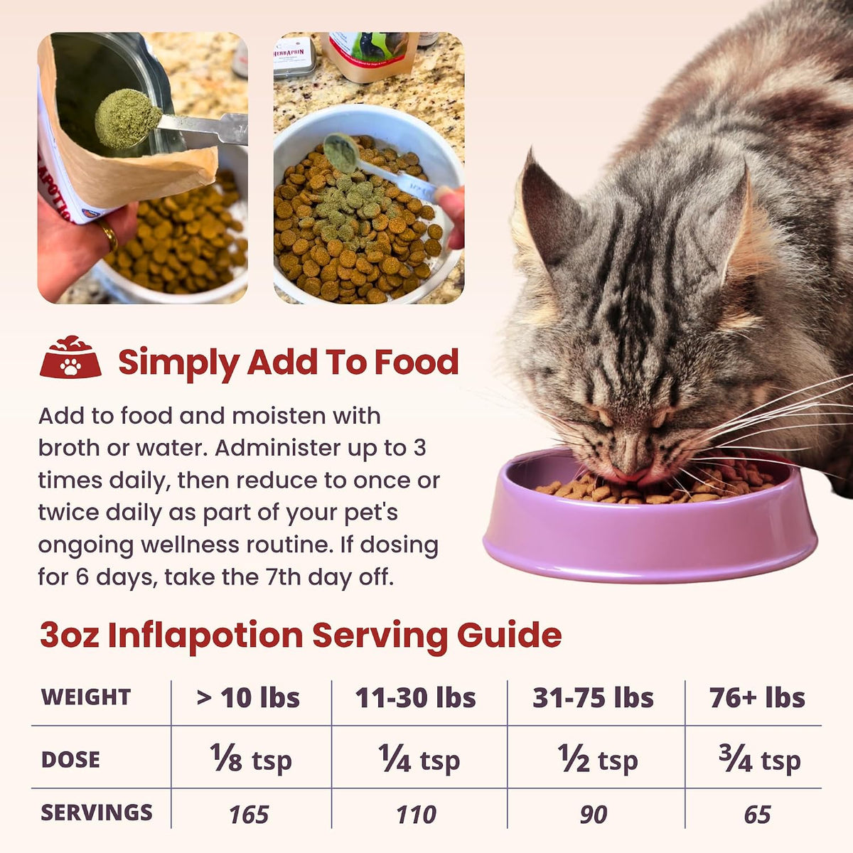 Glacier Peak Holistics Inflapotion Hip & Joint Support for Dogs & Cats 3 oz