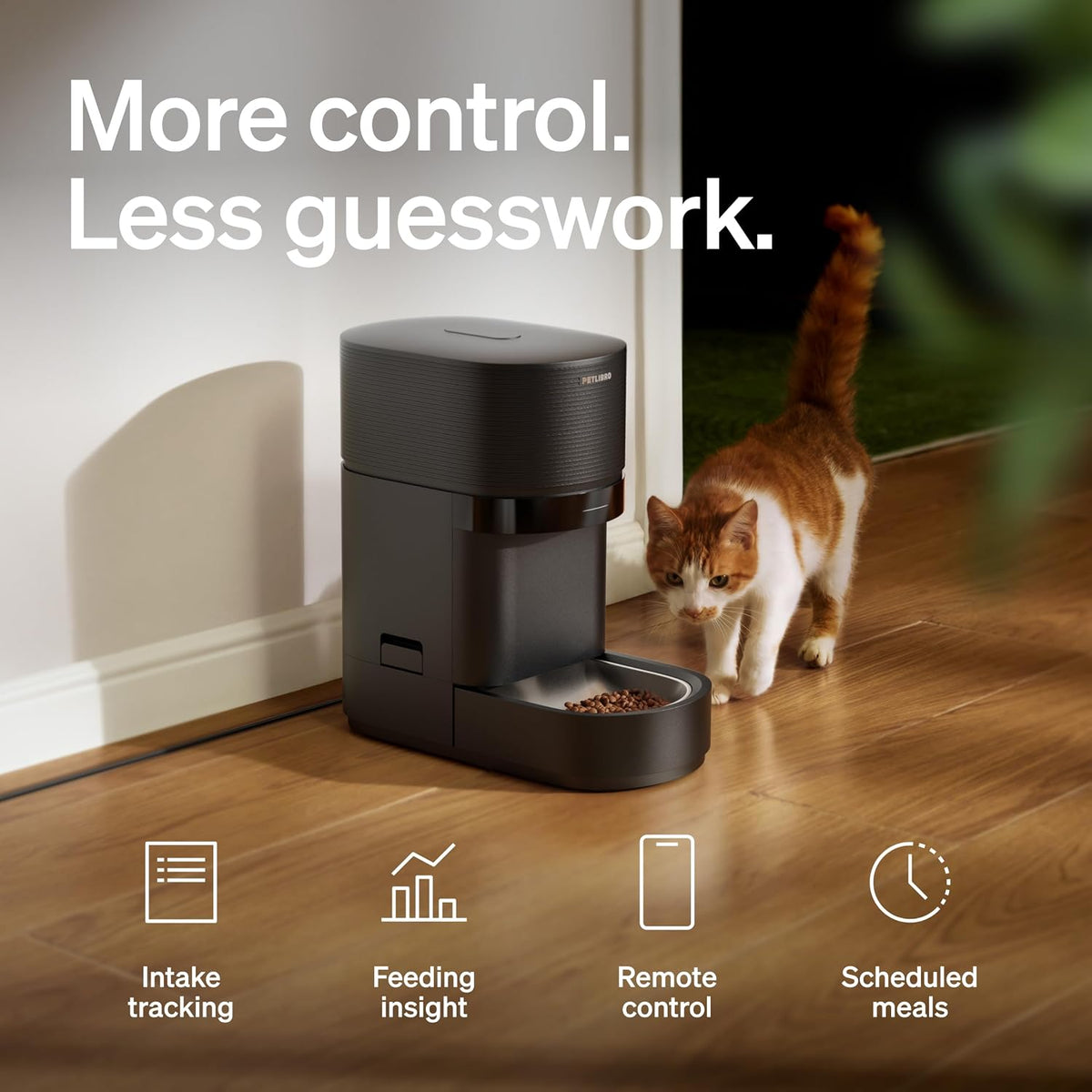 PETLIBRO Automatic Cat Feeder | Smart Scale Tracks Actual Food Intake, 5G & 2.4G WiFi, 5L Automatic Cat Food Dispenser with Low Food Sensor, Up to 10 Meals Per Day, Smart Refilling Mode, Granary 2