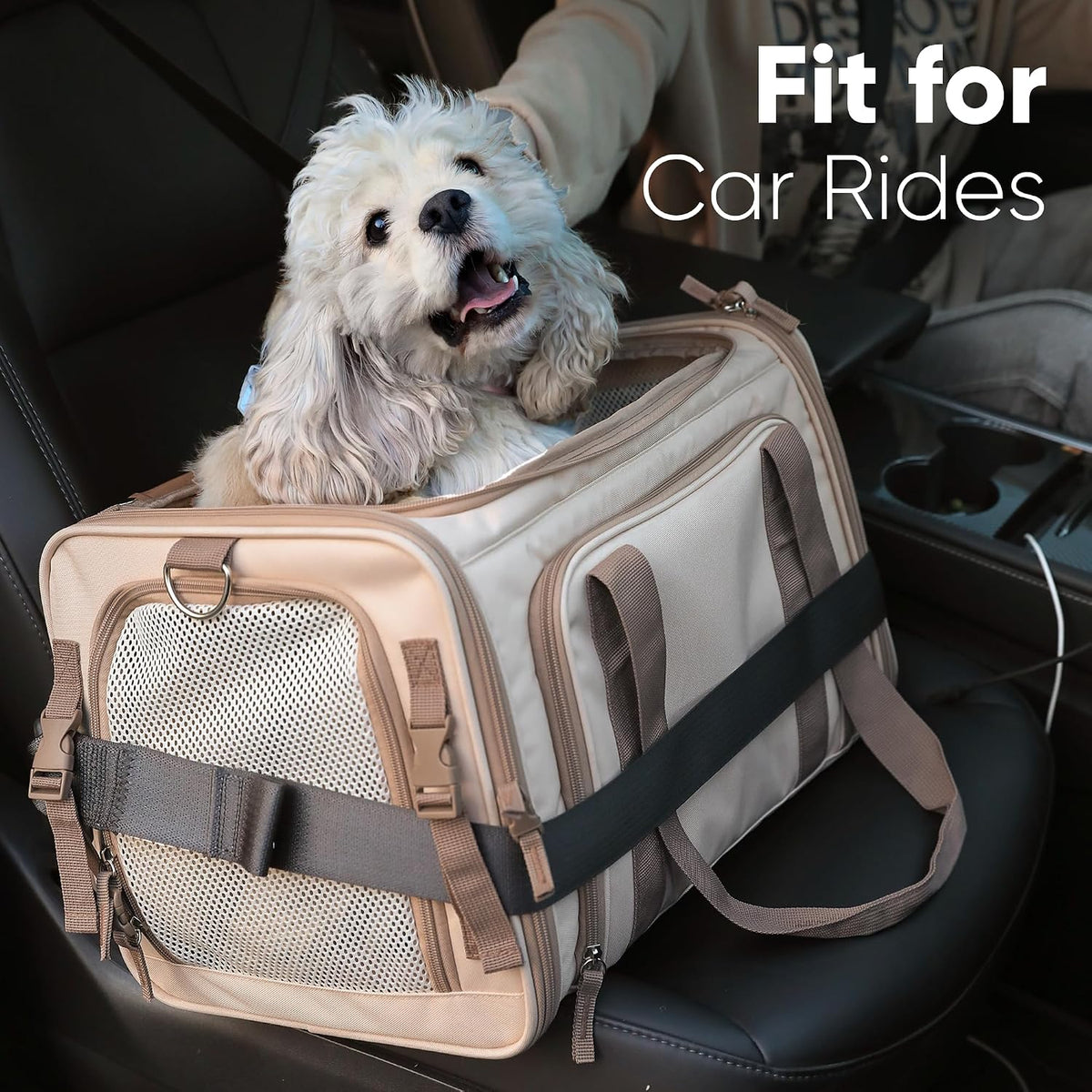 FUKUMARU Expandable Cat Carrier Large, Soft Pet Carrier Airline Approved