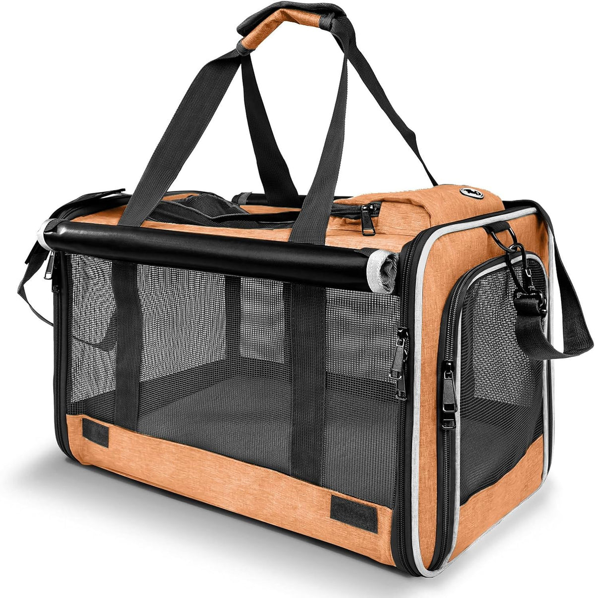 GAPZER Dog Carry Bag Puppy, Pet Soft-Shell Portable Kennel Crate 0-15 lbs