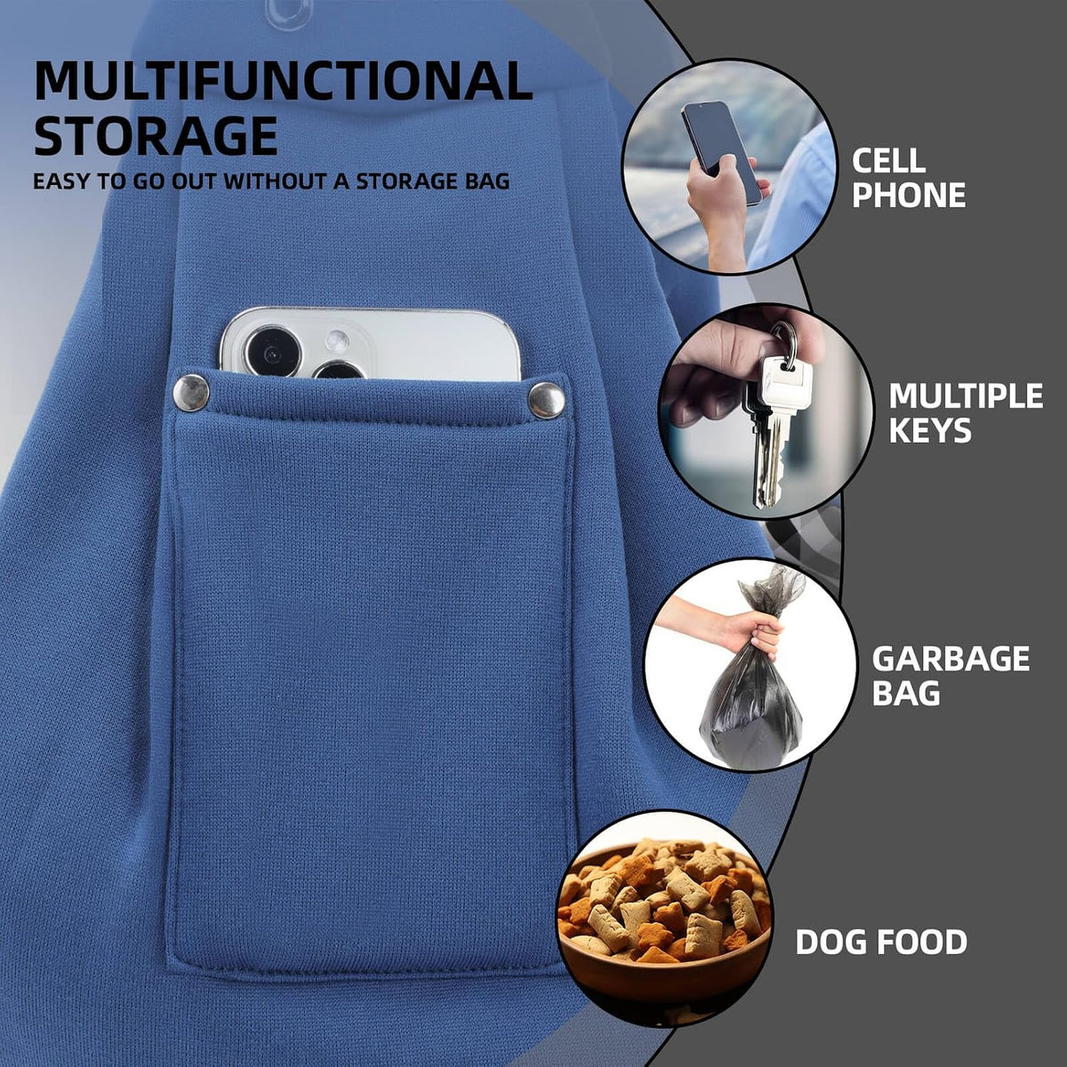 Dog and Cats Carrier Sling, Puppy Small Pet Carrier with Storage Pocket