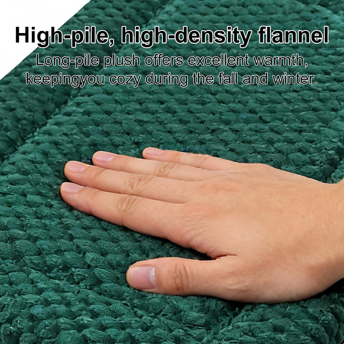 Dog Bed Mat – Soft & Comfortable Dog Kennel Pad for Crate – Durable Crate Bed & Mat for Dogs & Cats (Dark Green, XS(18"*14"*1.5"))