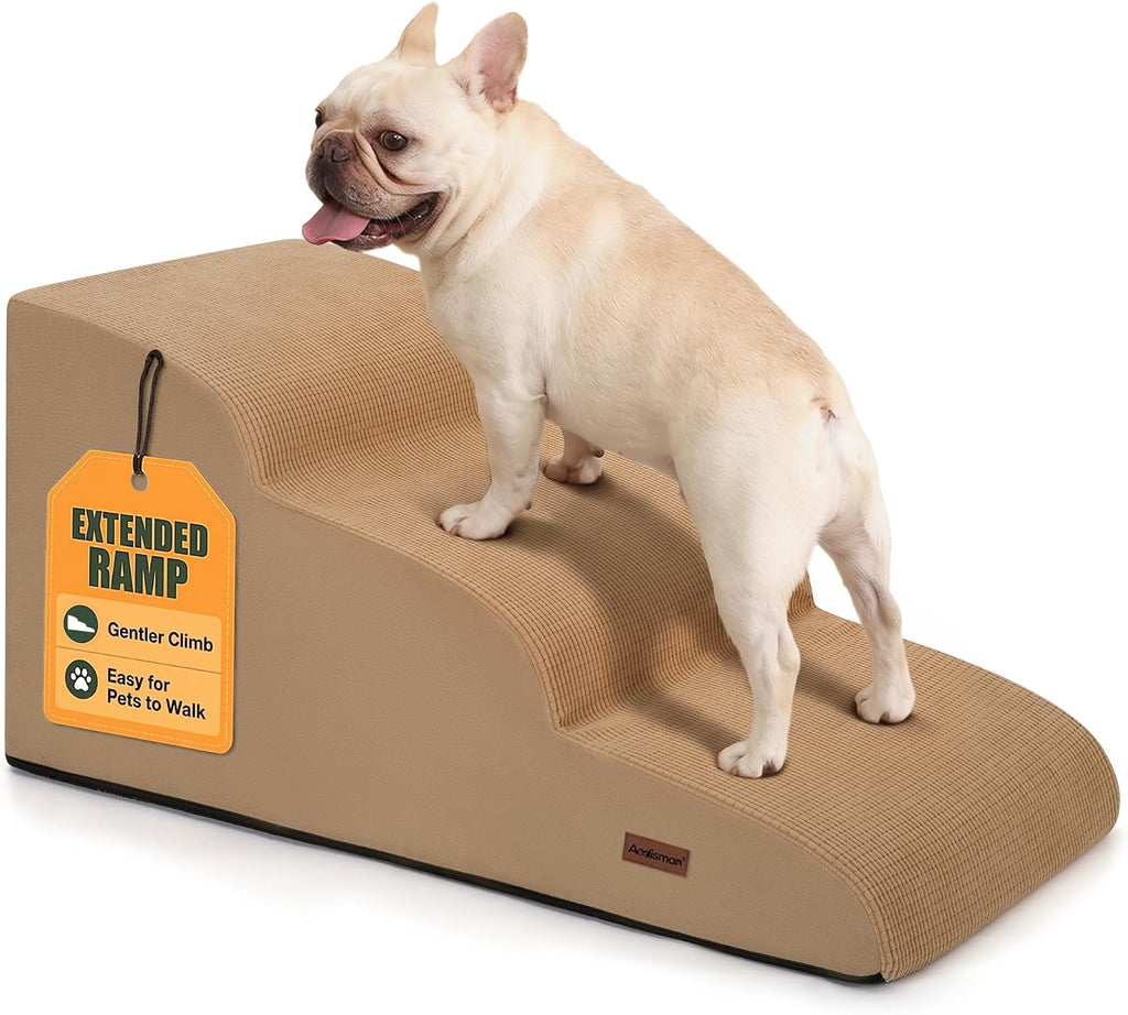 Aodisman Dog Ramp for Small & Medium Dogs, 16" H Pet Stairs for Couch & Bed