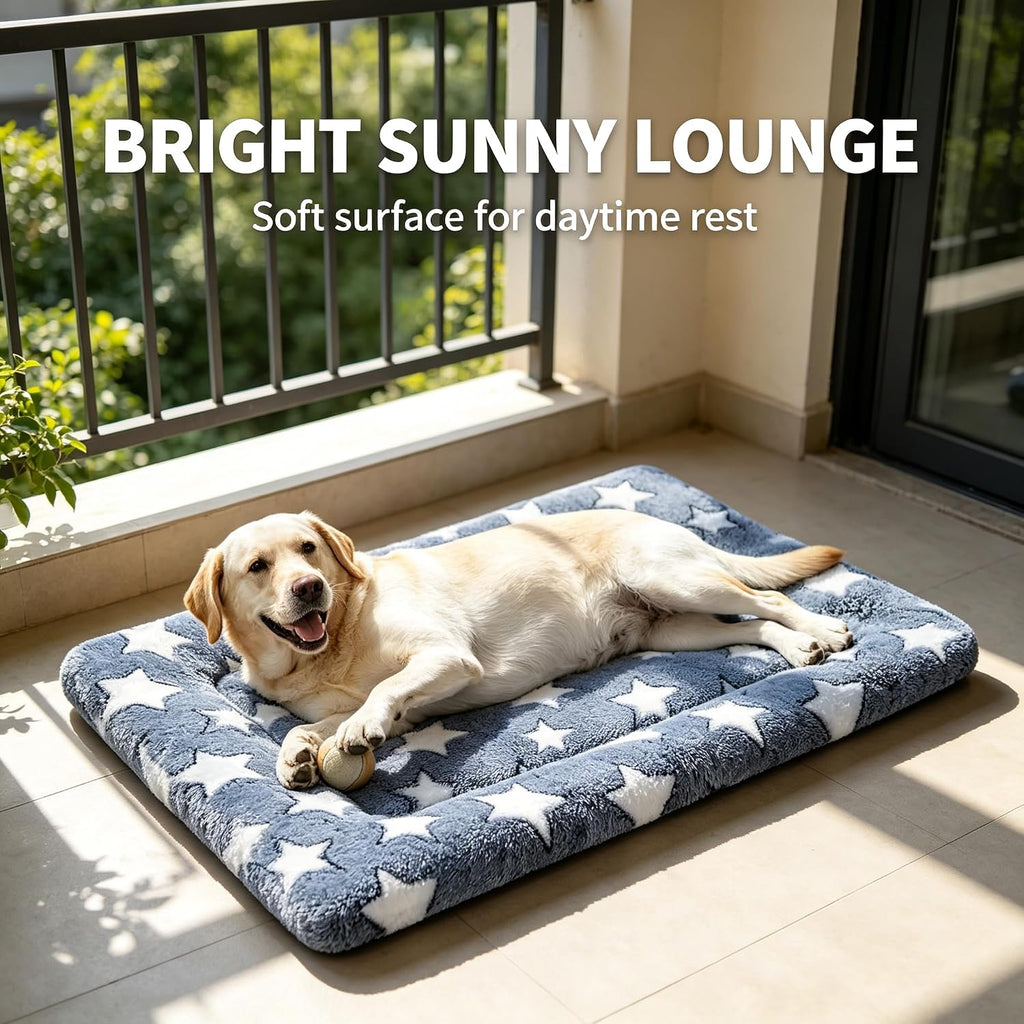 Dog Bed Mat - Reversible Dog Crate Bed Mats, Soft & Breathable Kennel Pad, Durable Crate Bed for Small Medium Large Dogs & Cats