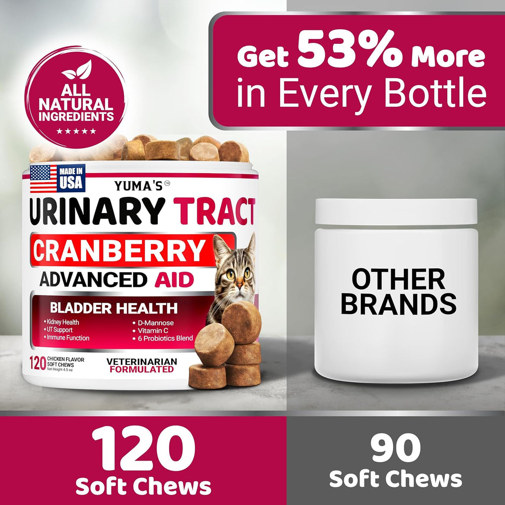 Cat Urinary Tract Health - Cranberry Supplement for Cats - Bladder Support