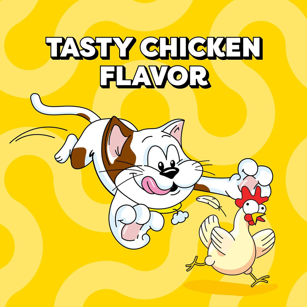 Temptations Jumbo Stuff Crunchy & Soft Cat Treats, Chicken, 5.3 oz, 10 Pack
