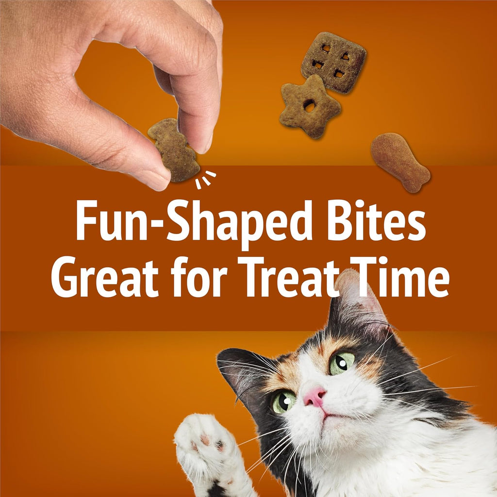 Friskies Purina Party Mix Chicken Lovers Crunch Cat Treats, 30 oz Canister
