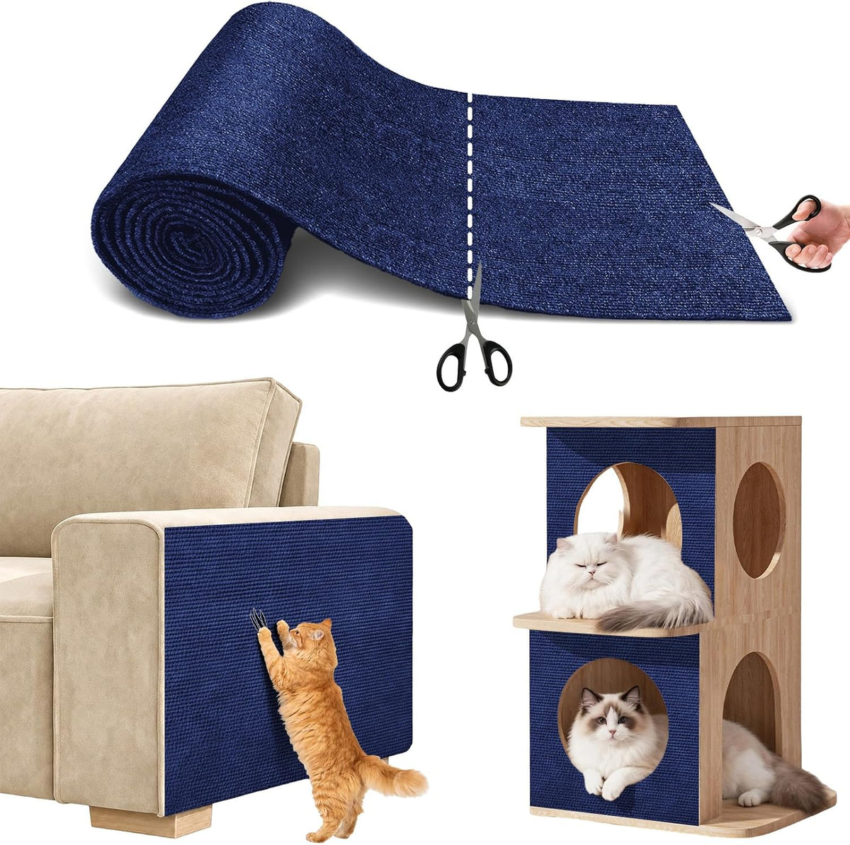 Cat Scratch Couch Protector, 78.7"x15.8" Self-Adhesive Furniture Protector