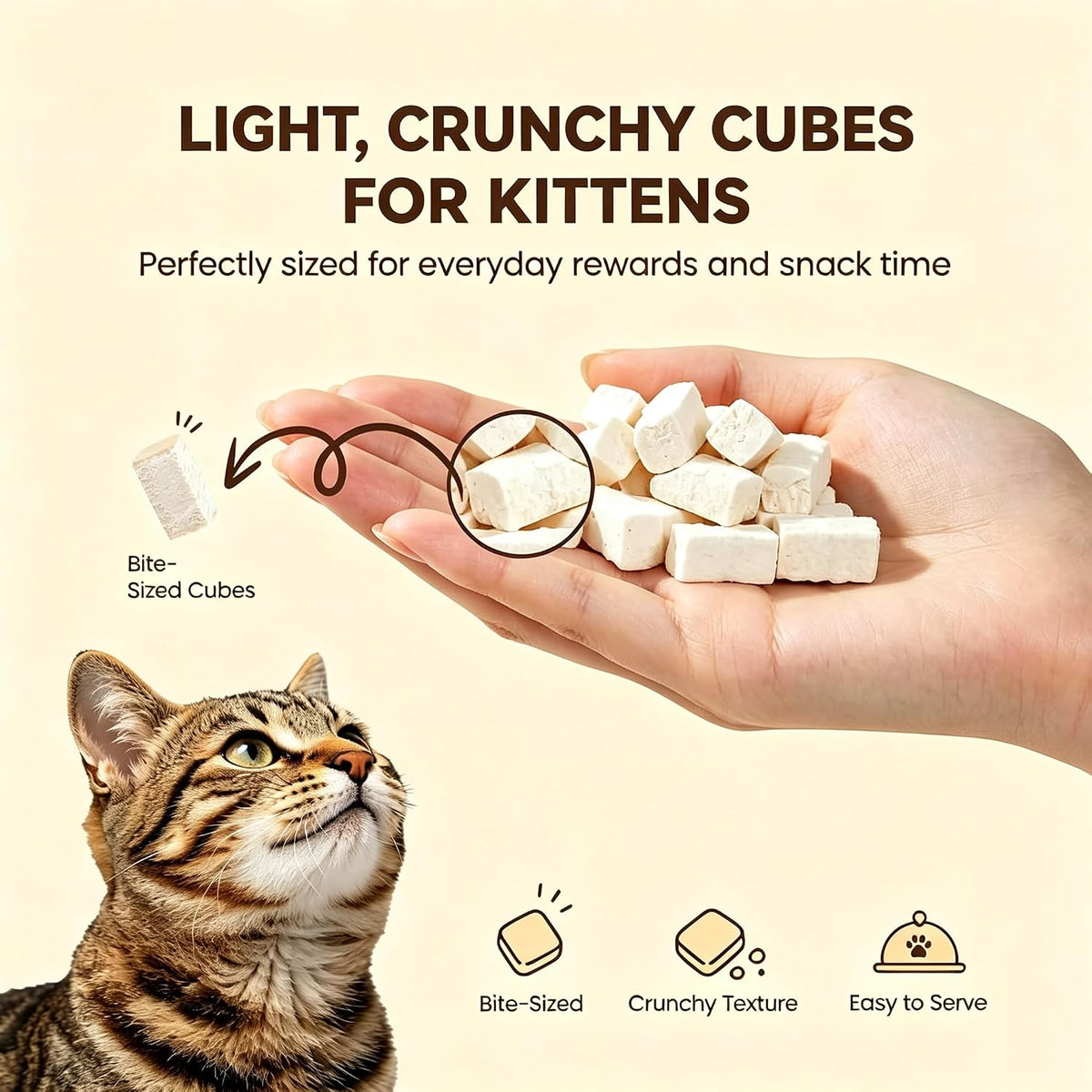 Freeze Dried Cat Kitten Treats Chicken with Goat Milk
