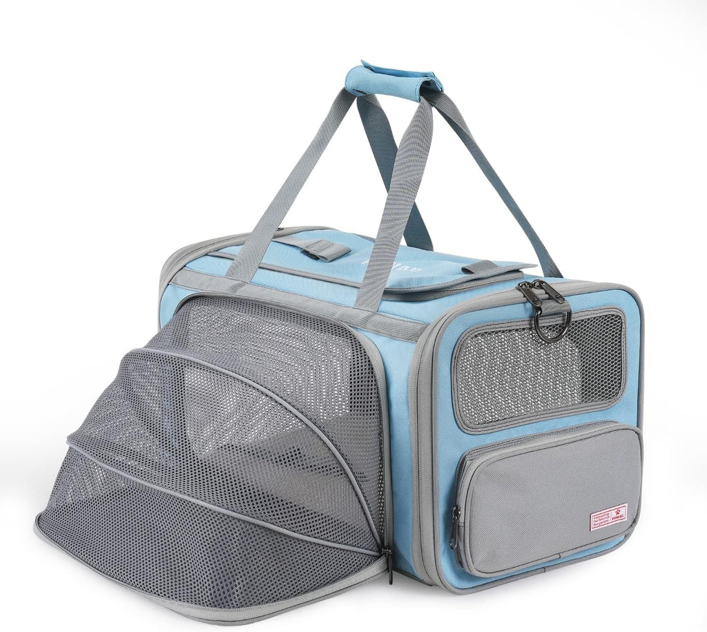 Pawaii Cat Carrier Airline Approved Expandable Breathable Safety Leash