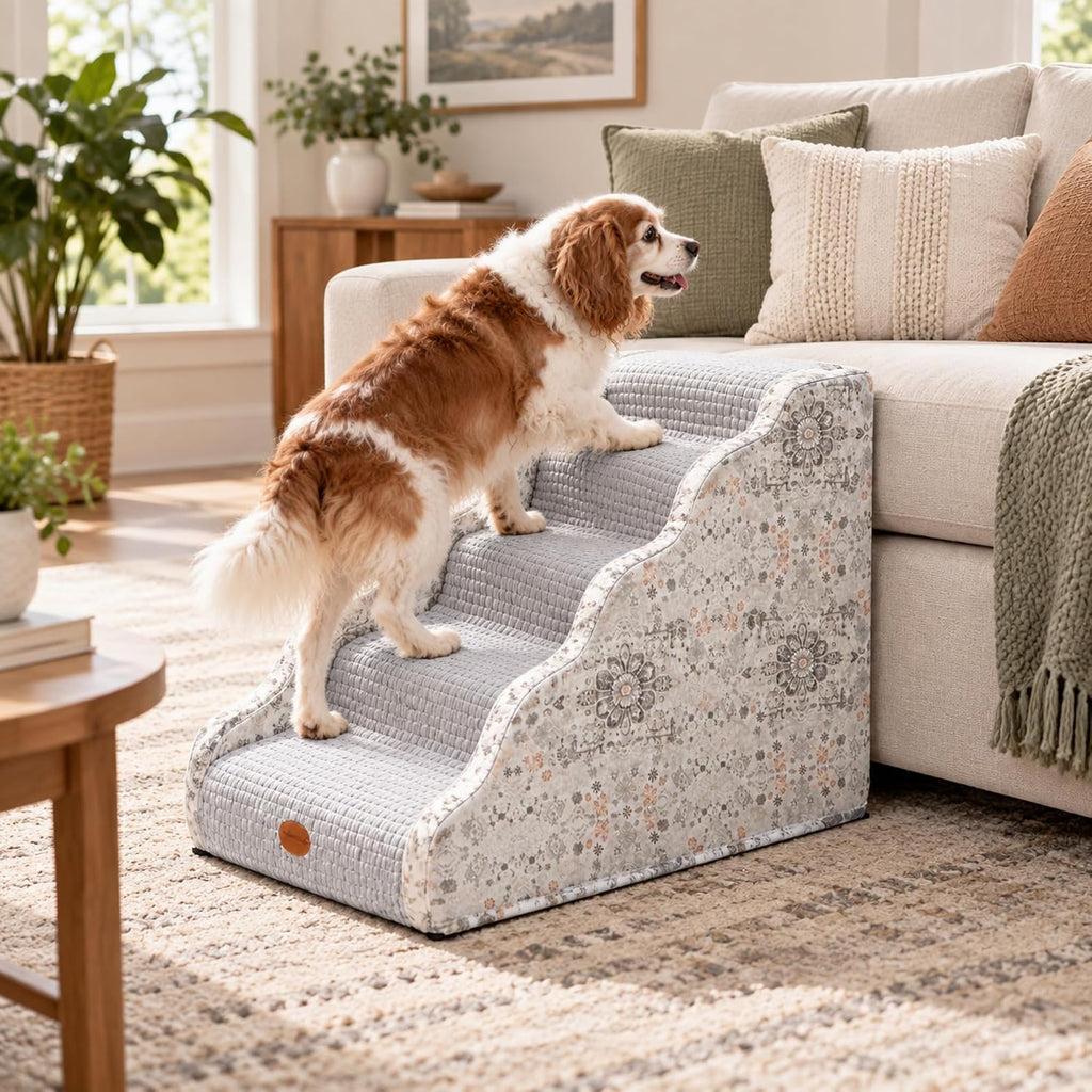 Woochpet 5-Step Dog Stairs for High Beds and Couches