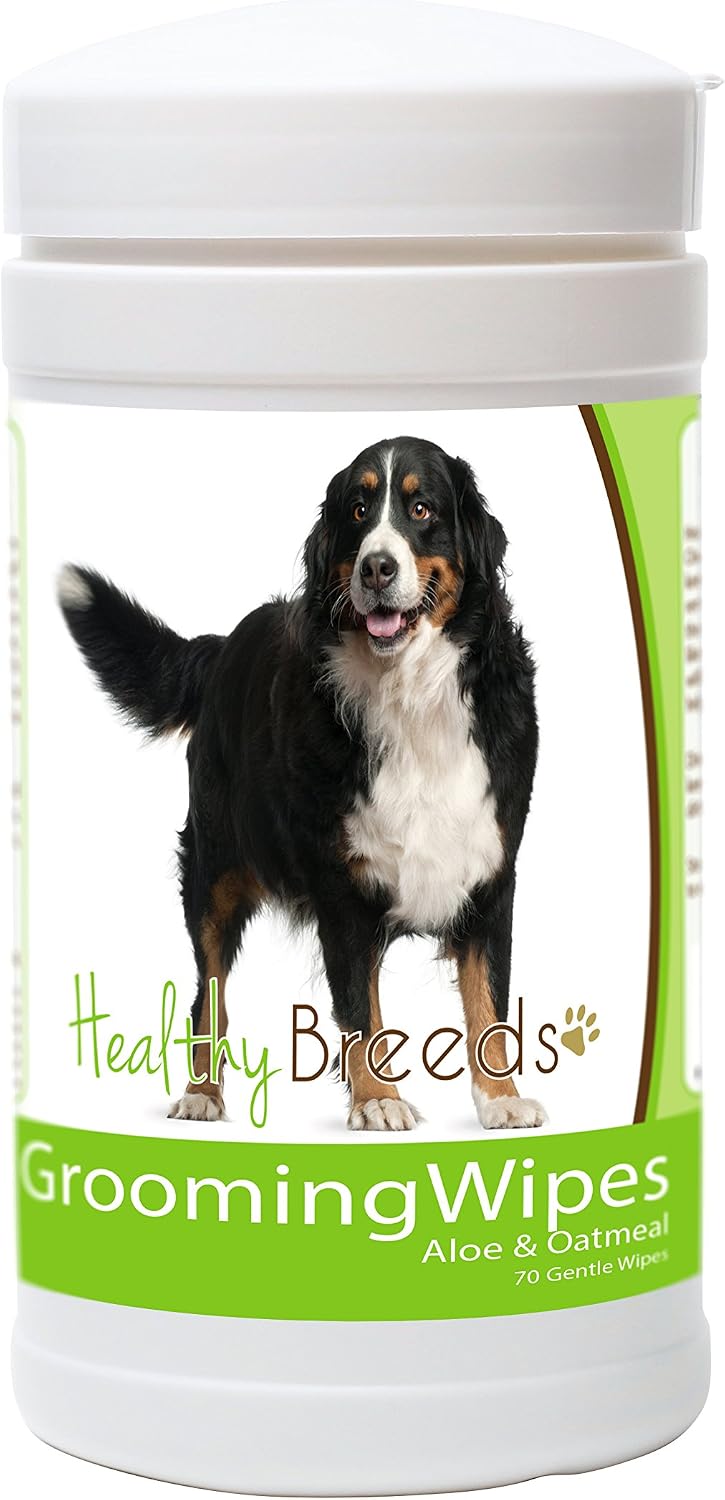 Healthy Breeds Bernese Mountain Dog Grooming Wipes 70 Count