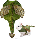 cyeollo Dinosaur Halloween Costume for Rabbit Bunny Puppy Kitten 2lb to 4lb