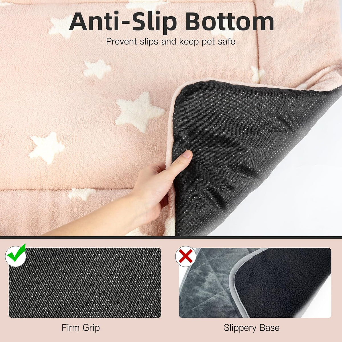 Mora Pets Cat Beds for Indoor Cats Washable Cat Mat Bed Flat Dog Crate Pad