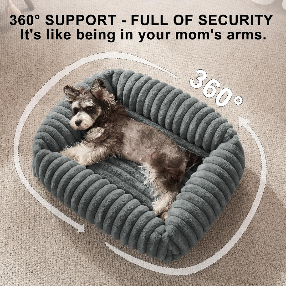 FURTIME Washable Dog Bed for Small Dogs, Cat Beds for Indoor Cats, 20"