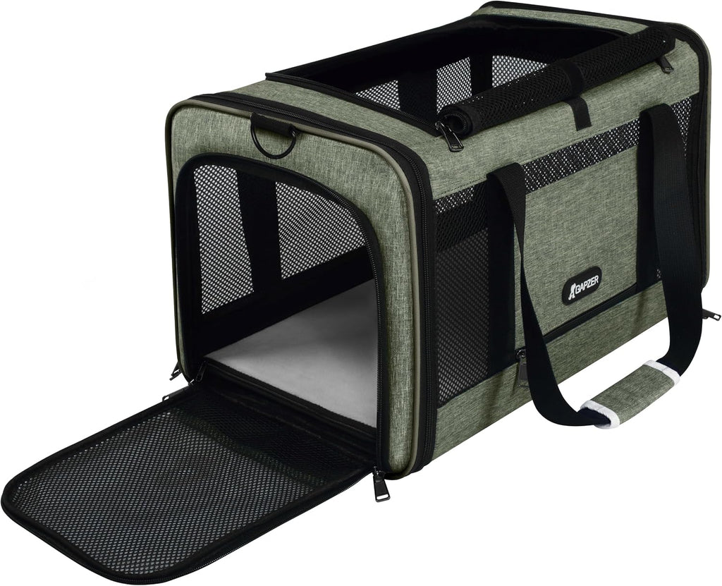 GAPZER Medium Cat Carrier Bag Lightweight, Soft-Sided Small Pet Carry Crate