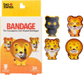 BioSwiss Bandages, Courageous Cats Shaped Self Adhesive Bandage Set, Latex Free, Sterile Wound Care, 24 Count