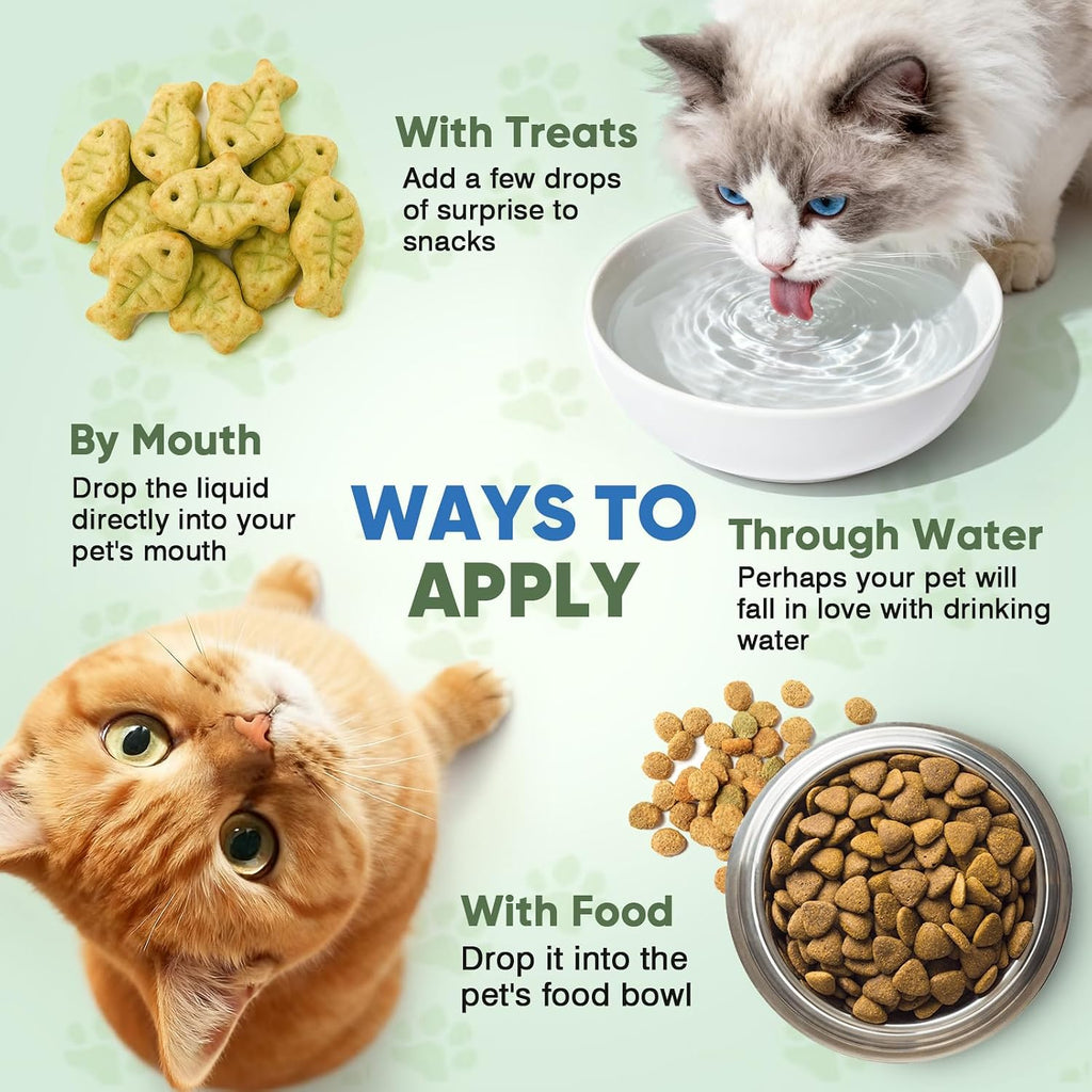 Cat Hairball Remedy Drops 60ml (2 fl oz) 2 Pack for All Breeds & Ages