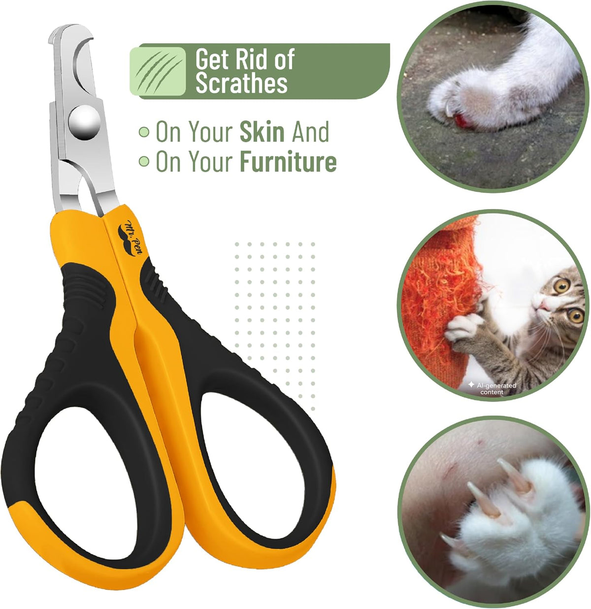 Mr. Pen- Cat Nail Clipper, Stainless Steel