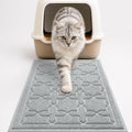 Yimobra Cat Litter Mat, Waterproof Litter Trap Mat, 35.4x23.6, Grey | PVC Litter Box Mat with Non Slip Backing, Easy Clean Surface and Scatter Control Design for Cleaner Floors