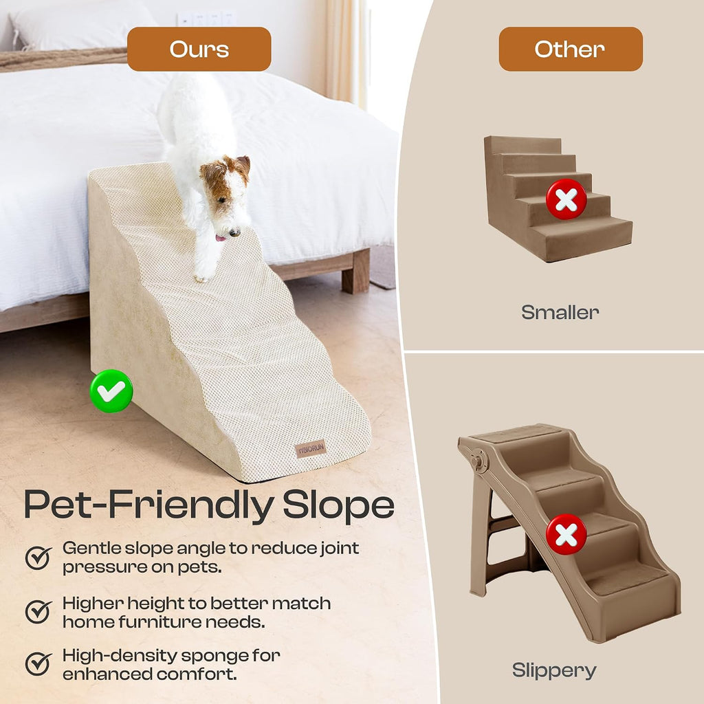 Miorun Dog Stairs Replacement Cover for 5-Step Foam Steps