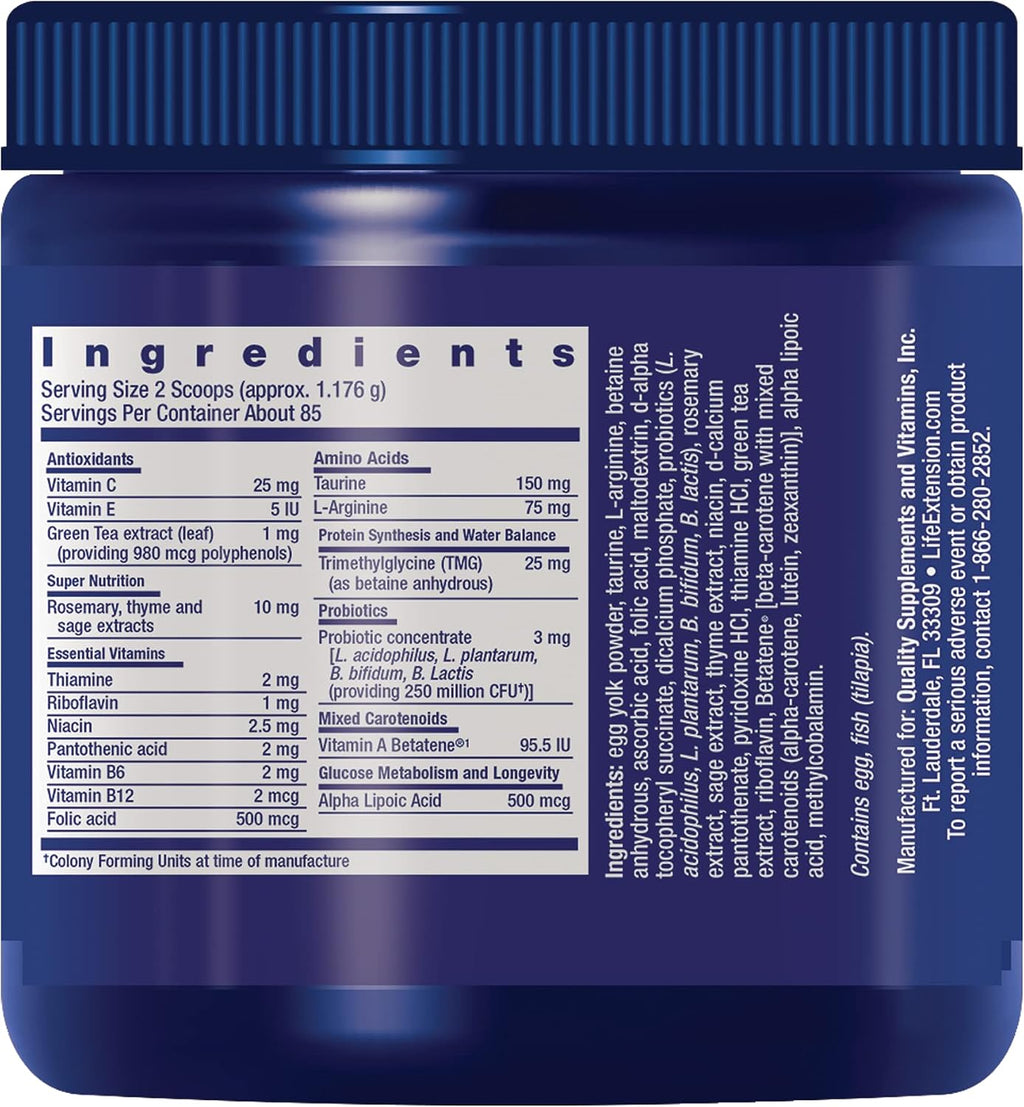 Life Extension Cat Mix,cat Food Supplement,Heart Health,probiotics,L-arginine,Taurine,B12,folic Acid,VIT C,VIT E,Rosemary,Nutrient Absorption,Gluten-Free,Non-GMO,1020 Servings,0.45 Pound (Pack of 12)