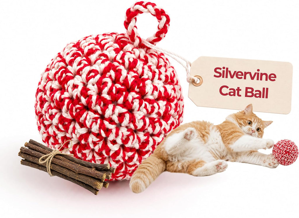 JAYU PET Red Cat Ball, 2.7 inch