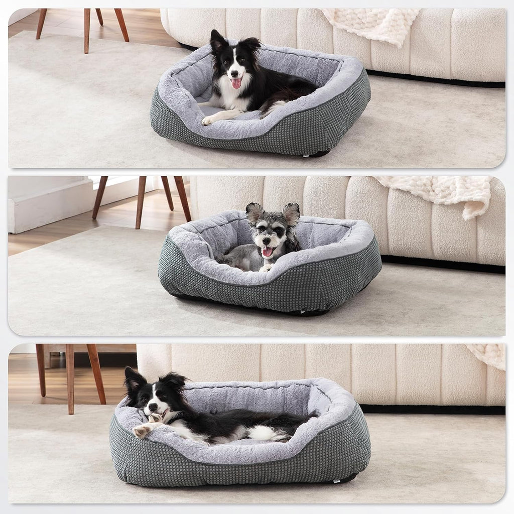 INVENHO XL Dog Beds Large Sized Dog, Washable Orthopedic Warming Soft Sleeping Durable with Anti-Slip Bottom