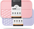 Pup Culture Dog Lick Mat for Dogs (2 Pack), Feeding Pad for Anxious Pets Plus 4 Different Puzzles for Mental Stimulation for Dogs - Supports Mental, Dental, and Digestive Health - Heavy Duty