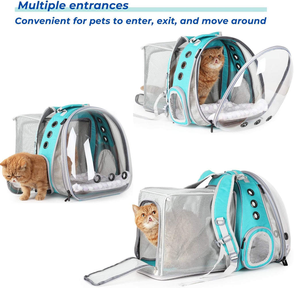 Lollimeow Expandable Bubble Cat Carrier Backpack, Supports up to 16 lbs